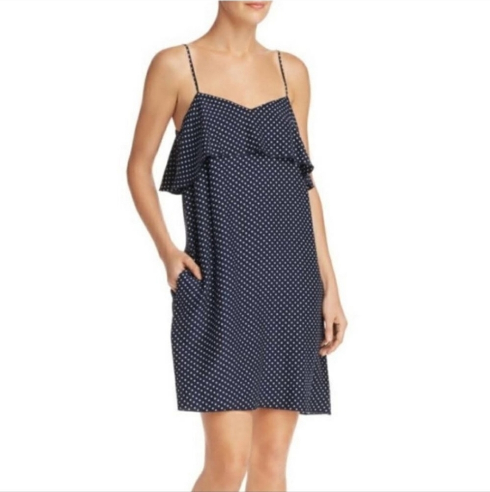 ATM Anthony Thomas Melillo Polka-Dot Silk Tank Dress Size Large